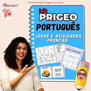 Imagem de capa para o Ebook Kit Língua Portuguesa Prigeo - Jogos e atividades prontas