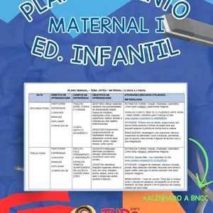 Curso MATERNAL I - AULAS COM PLANEJAMENTO COMPLETO E ALINHADO A BNCC