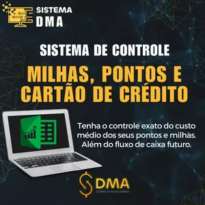 Imagem de capa para o Curso online SISTEMA DE GESTÃO SOBRE MILHAS/PONTOS, CARTÃO DE CRÉDITO( SisDMA 10 CPFs)