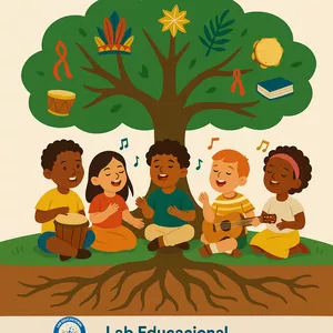 Imagem de capa para o Ebook Educação para os Direitos Humanos desde a Infância - Raízes que Cantam, Cores que Encantam