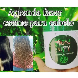 Imagem do curso Curso- aprenda fazer creme para cabelo Liso e cacheado Soltura dos cachos 