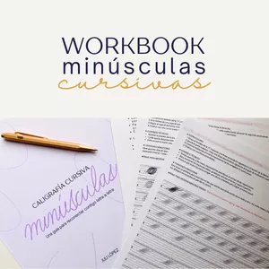 Imagen de portada para Ebook WorkBook: Caligrafía cursiva minúsculas. Una guía para reconectar contigo letra a letra
