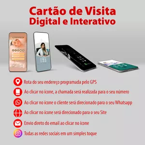 Imagem principal do produto Cartão de Visita Digital Interativo