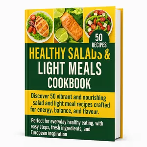 Cover image for Ebook Healthy Salads &amp; Light Meals Cookbook