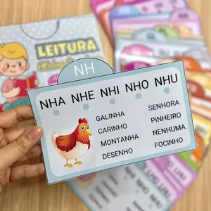 Imagem de capa para o Ebook Fichas de Leitura Sílabas e palavras complexas