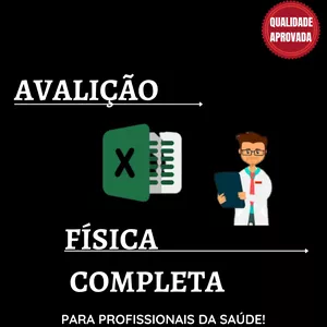 Imagem de KIT COMPLETO DE AVALIAÇÃO FÍSICA (MAIS DE 12 PLANILHAS EM EXCEL)  criado por rafael lopes na hotmart