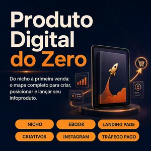 Imagem do curso Produto Digital do Zero - "Do nicho à primeira venda: o mapa completo para criar, posicionar e lançar seu infoproduto.
