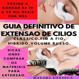 Imagem de capa para o Ebook GUIA DEFINITIVO DE EXTENSAO DE CILIOS