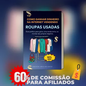 Imagem de capa para o Ebook Como ganhar dinheiro na internet vendendo roupas usadas.