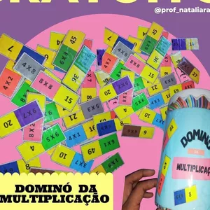 Imagem de capa para o Ebook Dominó da multiplicação 