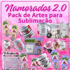 Imagem de capa para o Curso online Pack de Artes para Sublimação Dia dos Namorados 2.0 + 4 Bônus Exclusivos!