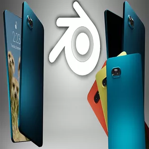 Imagem de capa para o Curso online Crie seu próprio celular em 3D no blender.