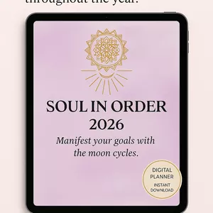 Cover image for Ebook SOUL IN HARMONY 2026 — Spiritual Digital Planner for tablet &amp; iPad (GoodNotes &amp; Notability)