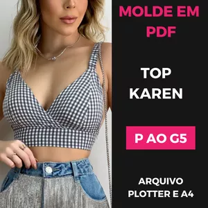 Imagem de capa para o Ebook Molde em PDF - Top Karen