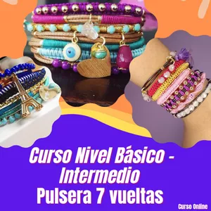 Imagen de portada para Curso online Curso de Bisutería - Pulsera 7 vueltas