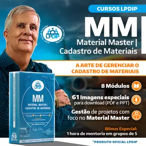 Imagem de capa para o Curso online Material Master | Cadastro de Materiais - Metodologia LPDIP