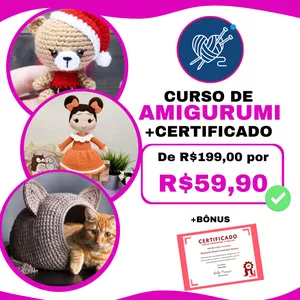 Imagem do curso Curso Simplesmente Amigurumi 