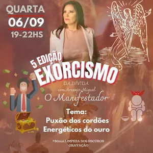 Imagem do curso GRAVADO -5 EDIÇÃO EXORCISMO DA DÍVIDA COM ARCANJO MIGUEL -