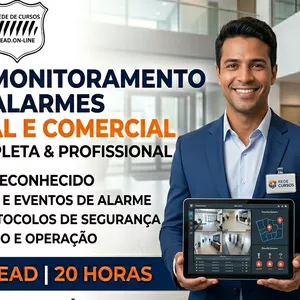 Imagem do curso MONITORAMENTO DE CFTV E ALARMES