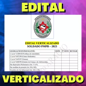 Imagem de capa para o Ebook SOLDADO PMPB - 2023 - Edital Verticalizado