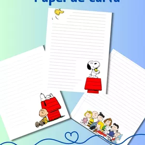 Imagem de capa para o Ebook Papel de Carta Snoopy