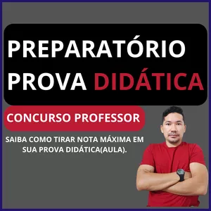 Imagem de capa para o Curso online PREPARAÇÃO PARA PROVA DIDÁTICA CONCURSO PROFESSOR 2025