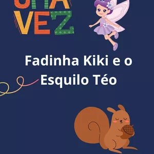 Imagem de capa para o Ebook Fadinha Kiki e o Esquilo Téo 