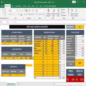 Imagem de capa para o Ebook Planilha de precificação e controle de gastos