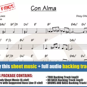 Cover image for Online course Con Alma (Sheet Music + Backing Tracks)