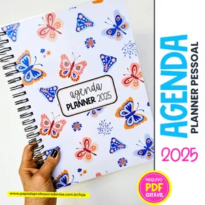 Imagem de capa para o Ebook Agenda Planner Pessoal 25 Soft Colors - Professora Denise