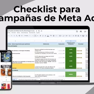 Imagen de portada para Curso online 📈💻Checklist para Campañas de Meta Ads