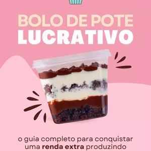 Imagem de capa para o Ebook Bolo de Pote Lucrativo