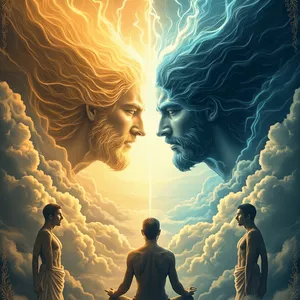 Imagem de capa para o Ebook Deus e Lúcifer: O Julgamento da Humanidade