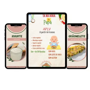 Receitas para bebês com APLV- A partir de 6 meses 