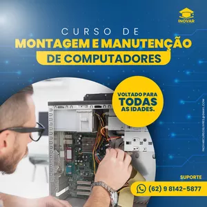 Imagem de capa para o Curso online Curso de Montagem e Manutenção de Computadores