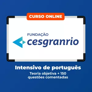 Imagem de capa para o Curso online Intensivo de português para a banca CESGRANRIO