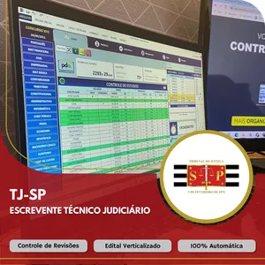 Imagem do curso Planilha do Aprovado - TJ-SP - Escrevente Técnico Judiciário