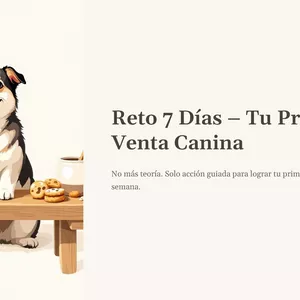 Imagen de portada para Ebook Reto 7 Días - Tu primera Venta Canina