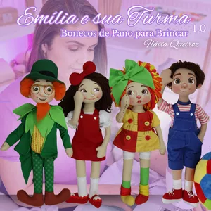 Imagem de capa para o Curso online Emília e Sua Turma 1.0- Bonecos para Brincar