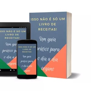 Imagem de capa para o Ebook Guia prático para um dia a dia vegano