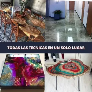 Imagen de portada para Curso online CURSO DE RESINA EPOXICA (PISOS, MESAS Y CUADROS)