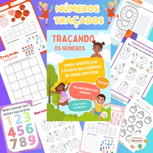 Imagem de capa para o Ebook 📚 APOSTILA DE ATIVIDADES TRAÇANDO OS NÚMEROS  📔
