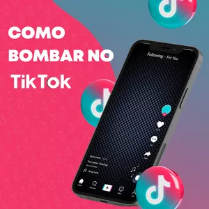 Imagem de capa para o Ebook COMO BOMBAR NO TIKTOK
