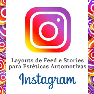 Imagem de capa para o Curso online Pacote de artes para Instagram - Estéticas Automotivas 
