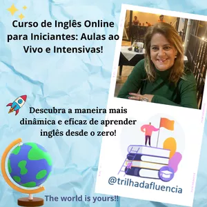 Imagem de capa para o Curso online 🚀 Curso de Inglês Online para Iniciantes: Aulas ao Vivo e Intensivas! 🌟