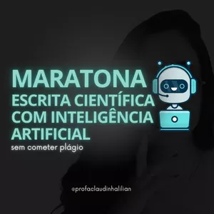 Imagem de capa para o Curso online Maratona de Escrita Científica com IA sem plágio 