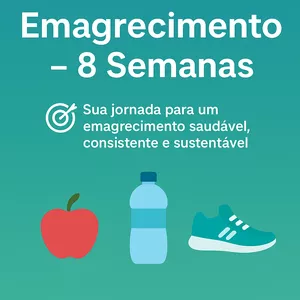 Imagem de capa para o Ebook 🗓️ Planner de Emagrecimento – 8 Semanas 🎯 Objetivo: Emagrecer de forma saudável, consistente e sustentável &gt; Média recomendada: perda de 0,5 a 1 kg por semana (seguro e eficaz)