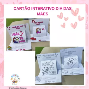 Imagem de capa para o Ebook Cartão Interativo dia das mães.