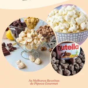 Imagem de capa para o Ebook Pipoca Gourmet Lucrativa