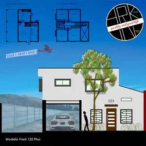 Imagen de portada para Ebook Diseño, Planos y Eetts para construcción de casa 120 m2